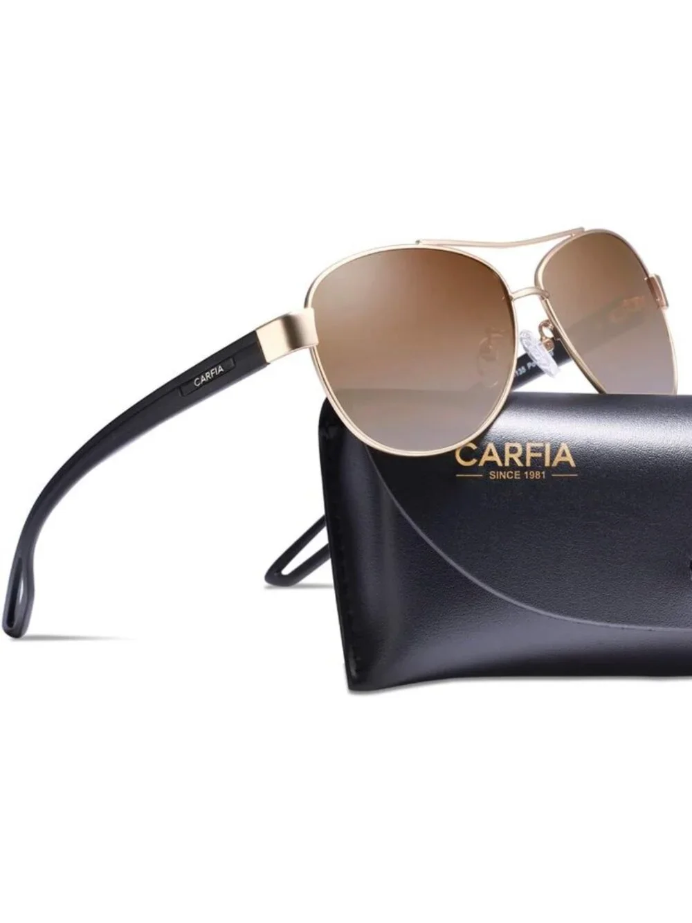 Stylish Polarized Aviator Sunglasses for Women - UV400 Protection, Trendy Design